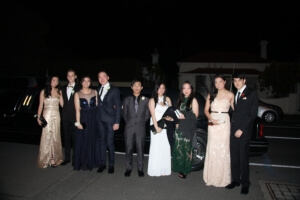 School Formal with Our Black Stretch Lincoln Limousine